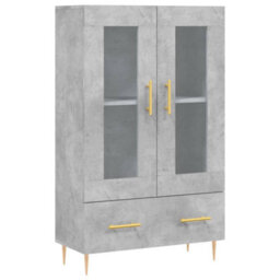 Berkfield Highboard Concrete Grey 69.5X31X115 Cm Engineered Wood - thumbnail 2