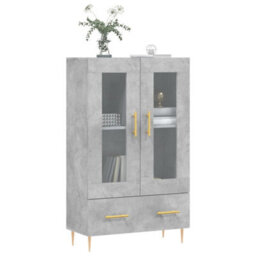 Berkfield Highboard Concrete Grey 69.5X31X115 Cm Engineered Wood - thumbnail 3
