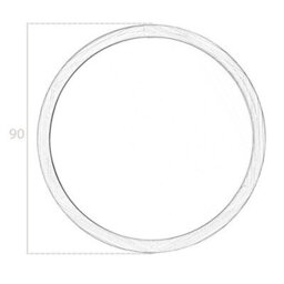 Angel Cerda Elegant Round Walnut Wall Mirror For Modern Interiors - thumbnail 5