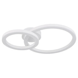 Luminosa Lighting Luminosa Adda Integrated Led Semi Flush Ceiling Light White Matt 2X Led 3000K - thumbnail 2