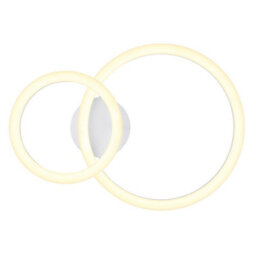 Luminosa Lighting Luminosa Adda Integrated Led Semi Flush Ceiling Light White Matt 2X Led 3000K - thumbnail 3