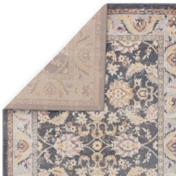 The Rug Edit Flores Farah Fr07 Traditional Persian 65mm Grey Blue Runner, 066X240Cm - thumbnail 5