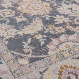 The Rug Edit Flores Farah Fr07 Traditional Persian 65mm Grey Blue Runner, 066X240Cm - thumbnail 6