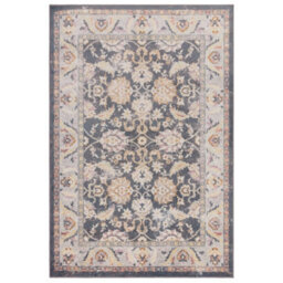 The Rug Edit Flores Farah Fr07 Traditional Persian 65mm Grey Blue Runner, 066X240Cm - thumbnail 2