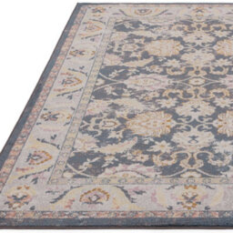 The Rug Edit Flores Farah Fr07 Traditional Persian 65mm Grey Blue Runner, 066X240Cm - thumbnail 3