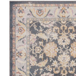 The Rug Edit Flores Farah Fr07 Traditional Persian 65mm Grey Blue Runner, 066X240Cm - thumbnail 4