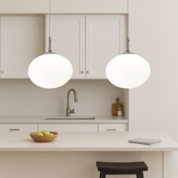 CGC Lighting Cgc Frazer White Opal Glass Adjustable Pendant Chrome Finish 2M Max Height - thumbnail 3