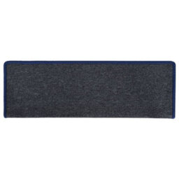 Berkfield Carpet Stair Treads 15 Pcs 65X25 Cm Grey And Blue - thumbnail 4