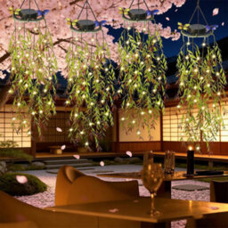 Amorly 2 Pack Solar Hanging Garden Lights,led Artificial Willow Leaf Solar String Lights,ip65 Waterproof Decorative Lights For Garden - thumbnail 7