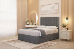 Somnior Beds Somnior Alexas Divan Bed Set With Midnight Pocket Sprung Mattress And Headboard Silver Plush - thumbnail 4