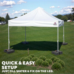 4 X Black Heavy Duty Pop Up Gazebo Canopy Leg Tent Water Weights High-Density - thumbnail 5