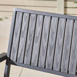 Furniturebox Dubai Grey Garden Table And Chairs, 6 - 8 Seater Outdoor Patio Dining Set, Aluminium Garden Table And Chairs +Cover - thumbnail 7