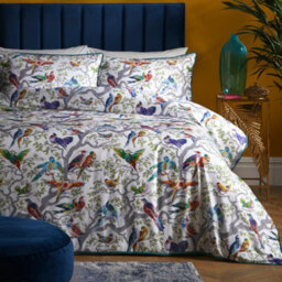 Laurence Llewelyn-Bowen Birdity Absurdity 100% Cotton Sateen Multicoloured Duvet Cover Set