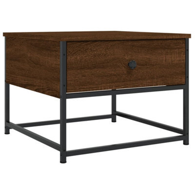 Berkfield Stylish Coffee Table Brown Oak 51X51X40 Cm Engineered Wood - image 1
