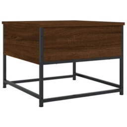 Berkfield Stylish Coffee Table Brown Oak 51X51X40 Cm Engineered Wood - thumbnail 8