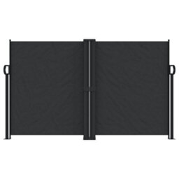 Walplus Retractable Side Awning Garden Sun Shade Canopy Gazebo For Back Door, Porch, Patio Black 140X1200 Cm - thumbnail 3