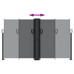 Walplus Retractable Side Awning Garden Sun Shade Canopy Gazebo For Back Door, Porch, Patio Black 140X1200 Cm - thumbnail 5