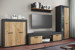 Vcm Chest Of Drawers Sideboard Usilo 2 Revolving Doors - thumbnail 4