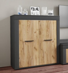 Vcm Chest Of Drawers Sideboard Usilo 2 Revolving Doors - thumbnail 3