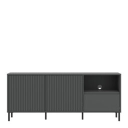 Furniture To Go Avenale Wide Tv Cabinet 2 Door 1 Drawer In Anthracite - thumbnail 2