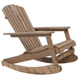 Woodside Rocking Adirondack Chair Outdoor Wooden Garden Patio Furniture - thumbnail 5