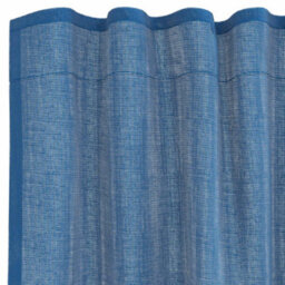 Berkfield Voile Curtains With Rod Pockets 2 Pcs Royal Blue - thumbnail 5