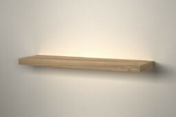 Urbn-Living Urbnliving 80Cm Width 1 Floating Oak Wooden Wall Mount Shelves Display Book Storage - thumbnail 2