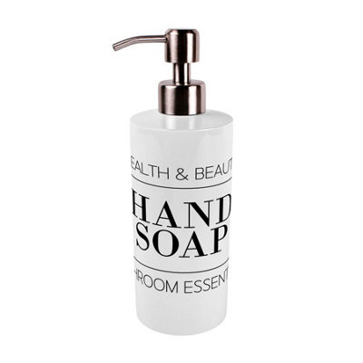 Purely Home Minimalist Stainless Steel Soap Dispenser - Pump Action Refillable Bathroom & Kitchen Décor - image 1