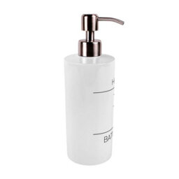 Purely Home Minimalist Stainless Steel Soap Dispenser - Pump Action Refillable Bathroom & Kitchen Décor - thumbnail 3