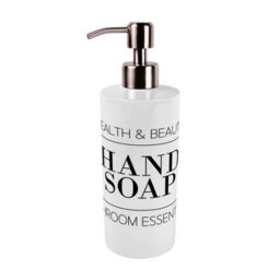 Purely Home Minimalist Stainless Steel Soap Dispenser - Pump Action Refillable Bathroom & Kitchen Décor - thumbnail 1