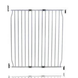 Safetots Screw Fit Metal Baby Gate, Grey, 90Cm - 100Cm