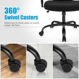 Costway 180Kg Big And Tall Mesh Office Chair With Lumbar Support - thumbnail 6
