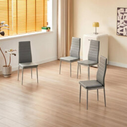 Kosy Koala Dining Table With Bench And 4 Grey Chairs Set Kitchen Dining Room Furniture - thumbnail 8