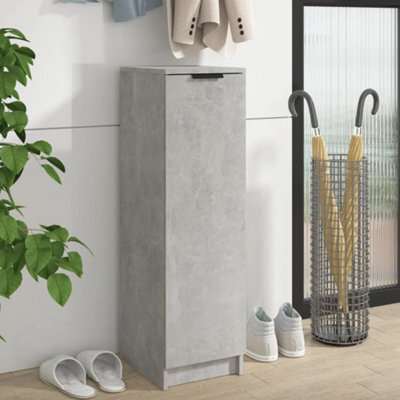 Berkfield Shoe Cabinet Concrete Grey 30X35X100 Cm Engineered Wood - image 1