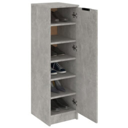 Berkfield Shoe Cabinet Concrete Grey 30X35X100 Cm Engineered Wood - thumbnail 4