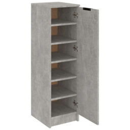 Berkfield Shoe Cabinet Concrete Grey 30X35X100 Cm Engineered Wood - thumbnail 6