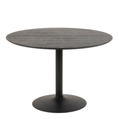Furniture To Go Ibiza Round Dining Table In Black Ash - image 1