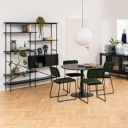 Furniture To Go Ibiza Round Dining Table In Black Ash - thumbnail 2