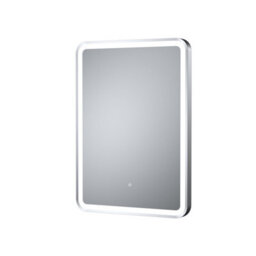 Hudson Reed Hydrus Led Touch Sensor Framed Bathroom Mirror With Demister, Silver, 700 X 500 mm - thumbnail 5