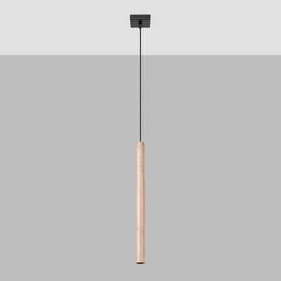 Sollux Lighting Pastelo Steel/wood Wood 1 Lights Modern Pendant Ceiling Light - image 1