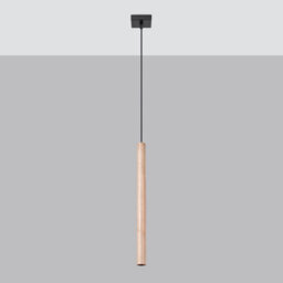 Sollux Lighting Pastelo Steel/wood Wood 1 Lights Modern Pendant Ceiling Light - thumbnail 1