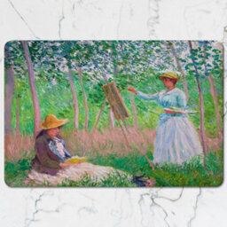 Benjamin Tate Design Impressionist Garden Placemat Coaster Set Designer Artwork Wood Base Limited Edition - thumbnail 2