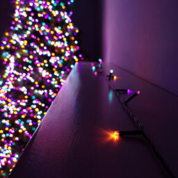 Samuel Alexander 600 Led 60M Premier Christmas Indoor Outdoor Multi Function Battery Operated String Lights With Timer In Rainbow - thumbnail 1
