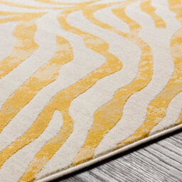 Livabliss City-Animal Print Yellow Beige Taupe Boho Zebra Pattern Living Dining Bedroom Rug 160 X 220 Cm Easy Care, Non Shedding - thumbnail 3