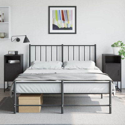 Berkfield Bedside Cabinets 2 Pcs Black 36X39X78 Cm Steel - image 1