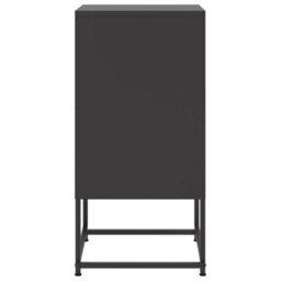 Berkfield Bedside Cabinets 2 Pcs Black 36X39X78 Cm Steel - thumbnail 7