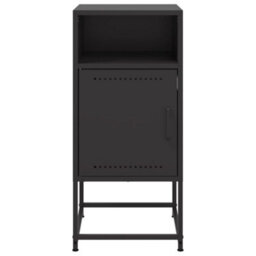 Berkfield Bedside Cabinets 2 Pcs Black 36X39X78 Cm Steel - thumbnail 6