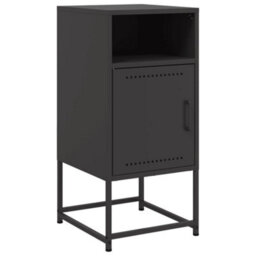 Berkfield Bedside Cabinets 2 Pcs Black 36X39X78 Cm Steel - thumbnail 5
