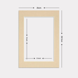 Ak Frames A4 Ivory Picture Mounts To Fit 9X6 Aperture Size - Mount Board Only (No Frame Included) - thumbnail 3