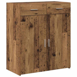 Walplus Storage Cabinet Old Wood 80 X 42.5 X 93.5 Cm Engineered Wood - thumbnail 2